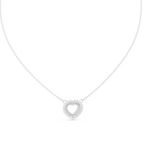 Amara Heart Halo Lab Grown Diamond Pendant Necklace