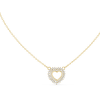 Amara Heart Halo Lab Grown Diamond Pendant Necklace