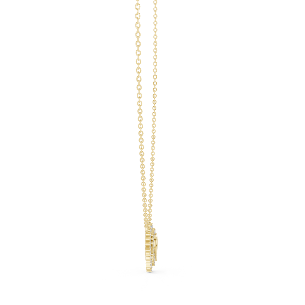 Amara Heart Halo Lab Grown Diamond Pendant Necklace