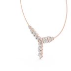Seraphina Pear Cluster Lab Grown Diamond Y-Necklace