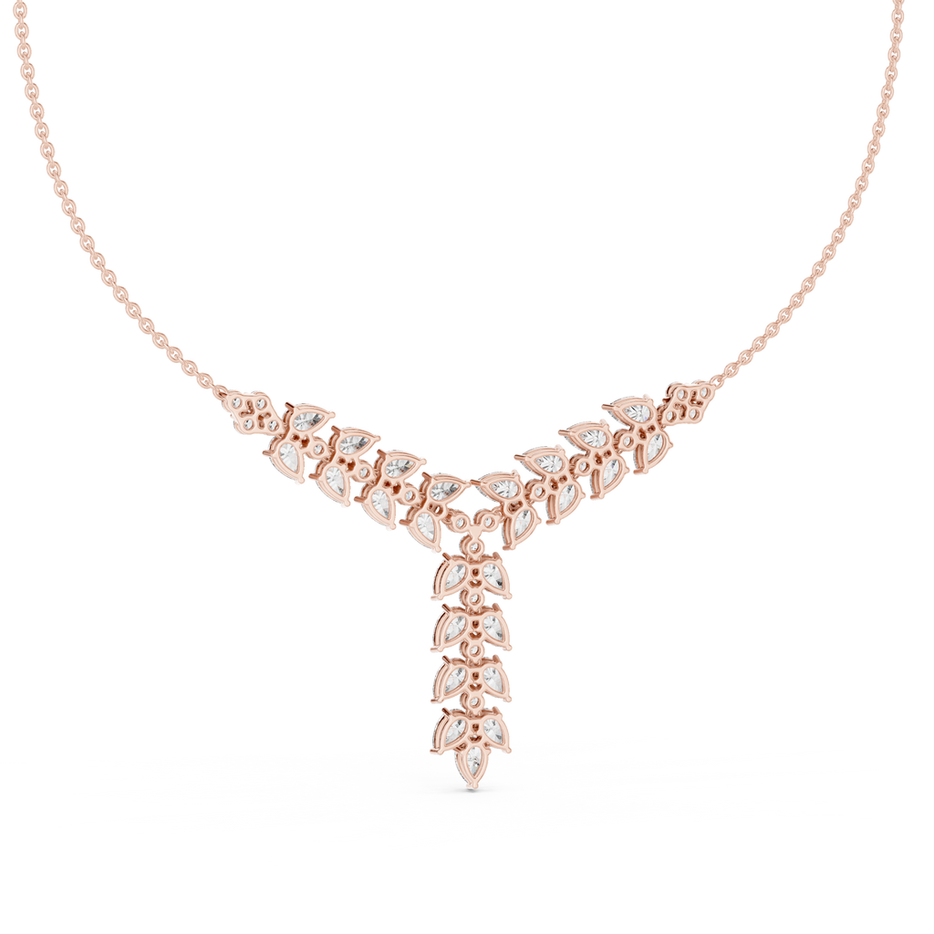 Seraphina Pear Cluster Lab Grown Diamond Y-Necklace