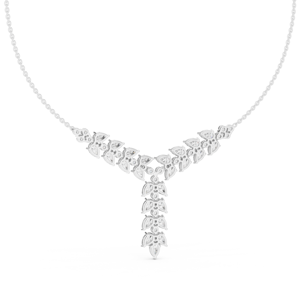 Seraphina Pear Cluster Lab Grown Diamond Y-Necklace