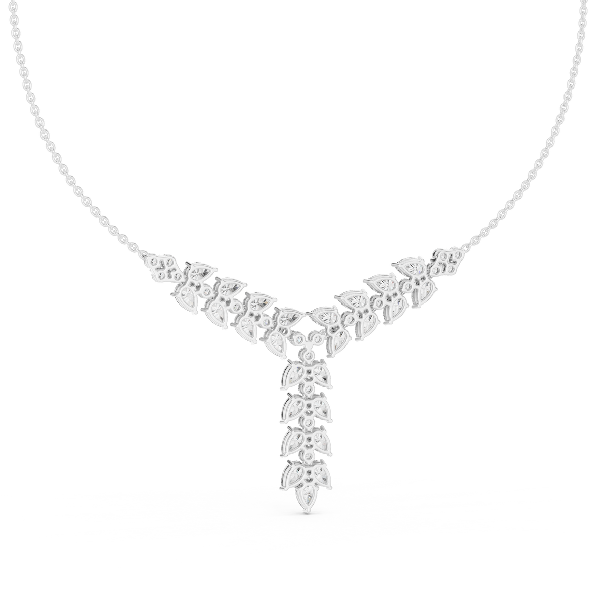 Seraphina Pear Cluster Lab Grown Diamond Y-Necklace