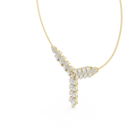 Seraphina Pear Cluster Lab Grown Diamond Y-Necklace
