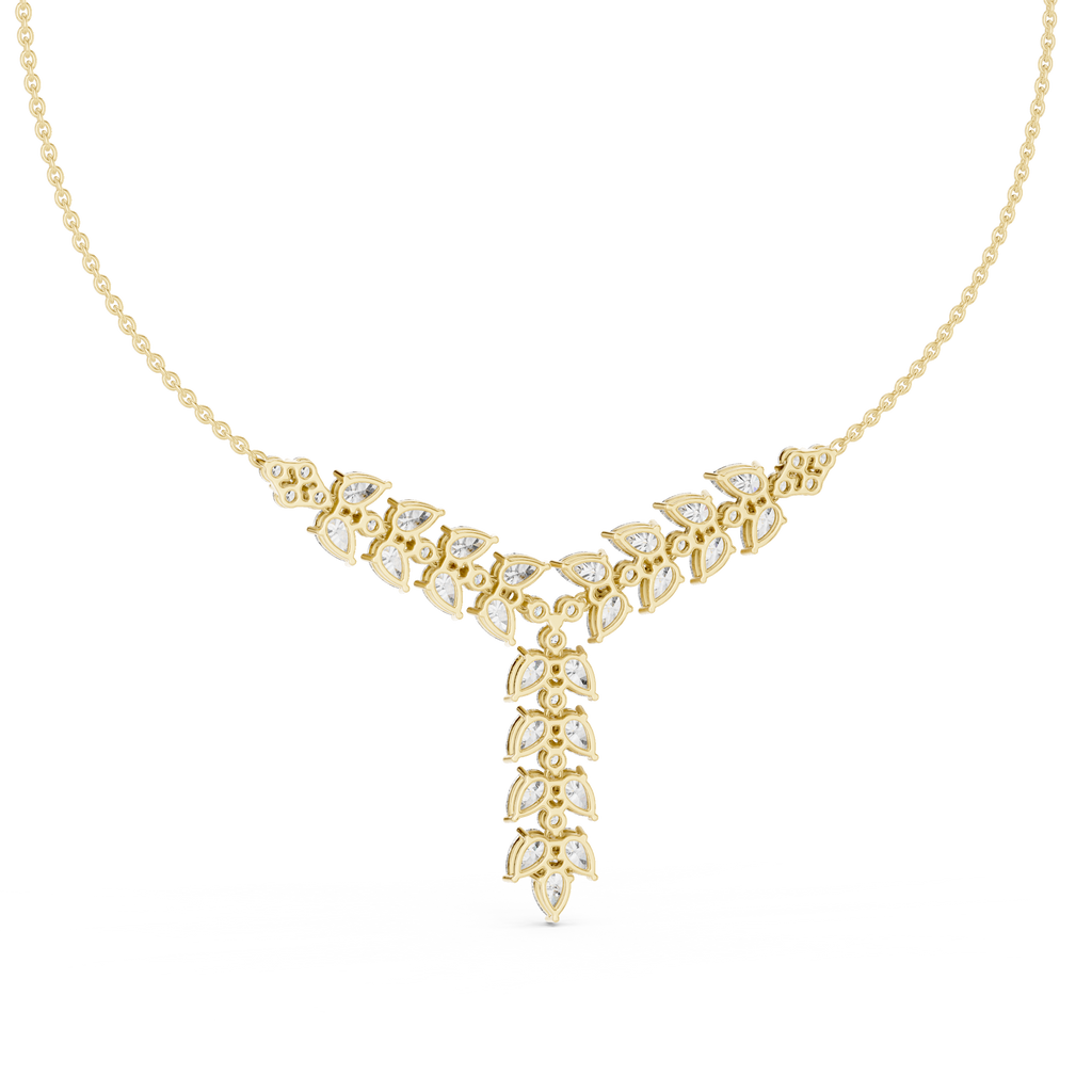 Seraphina Pear Cluster Lab Grown Diamond Y-Necklace