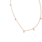 Elowira Delicate Diamond Charm Lab Grown Necklace