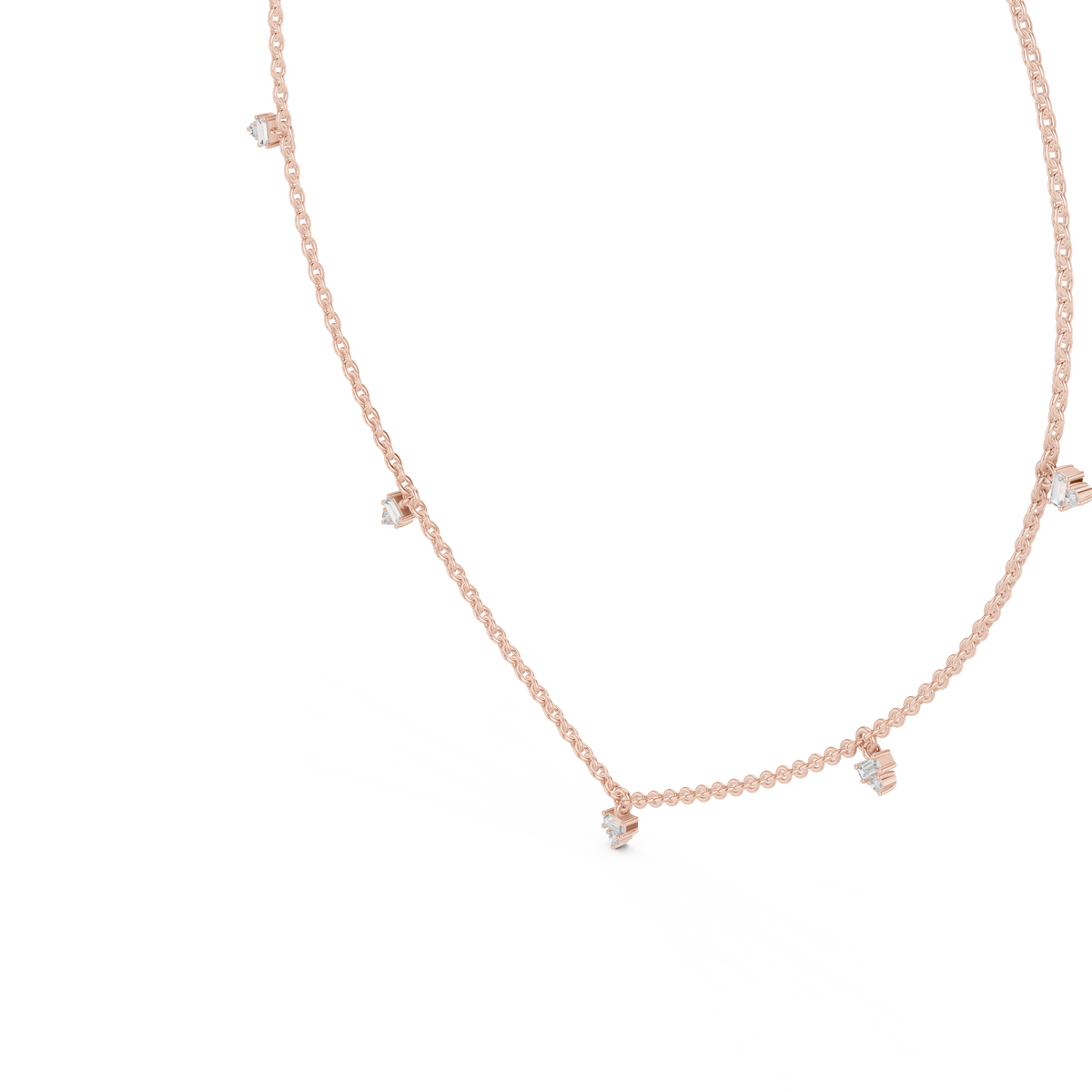Elowira Delicate Diamond Charm Lab Grown Necklace