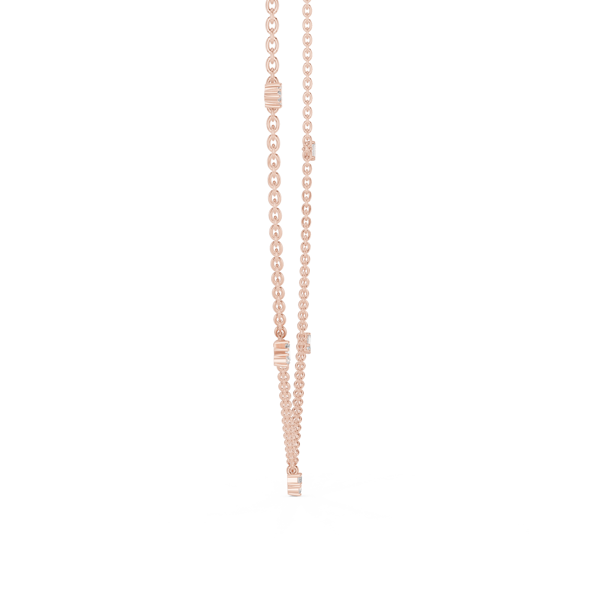 Elowira Delicate Diamond Charm Lab Grown Necklace