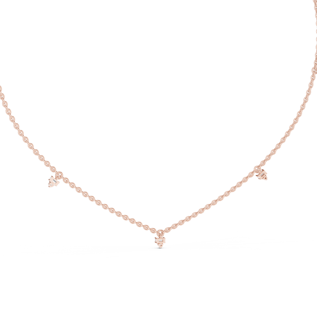 Elowira Delicate Diamond Charm Lab Grown Necklace