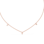 Elowira Delicate Diamond Charm Lab Grown Necklace