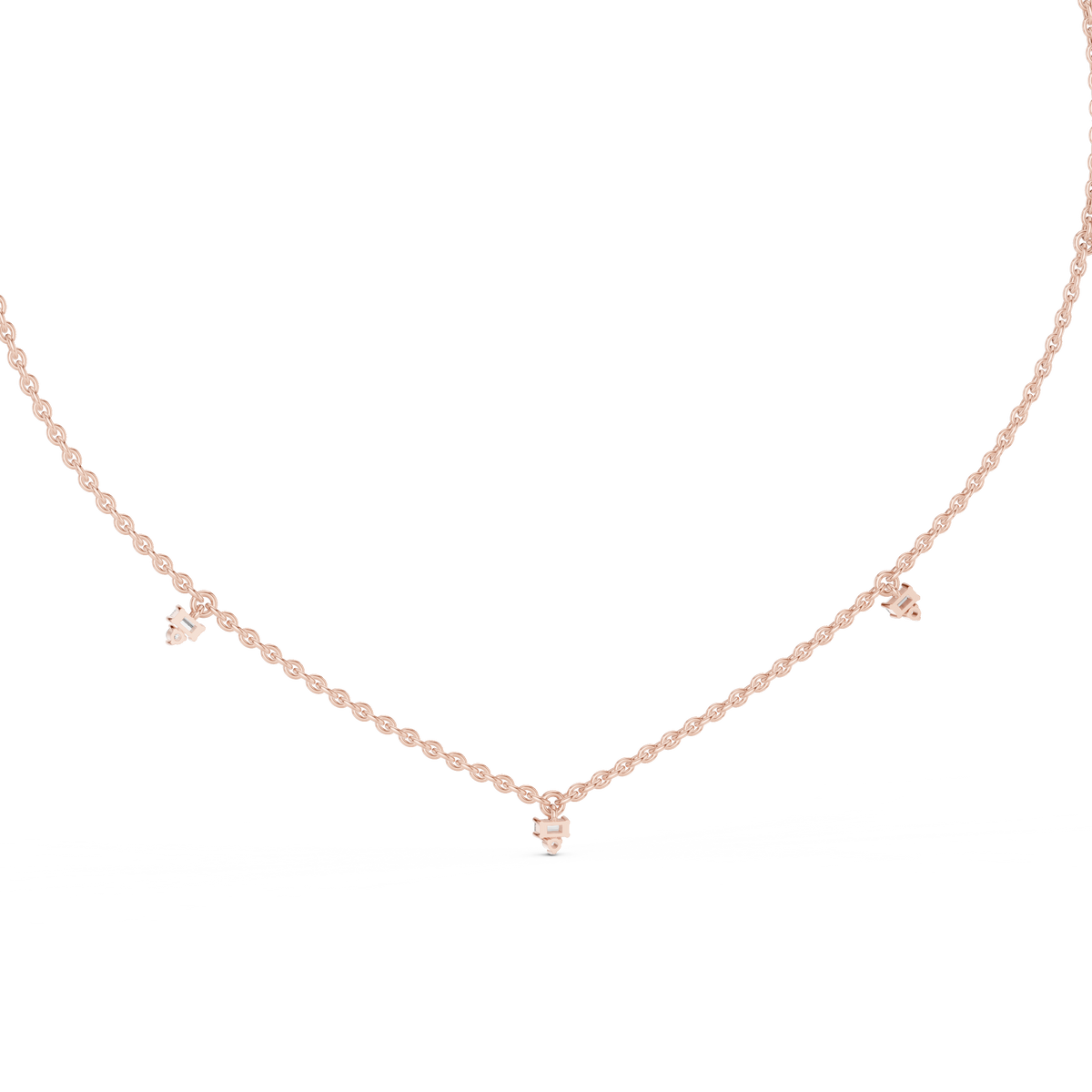 Elowira Delicate Diamond Charm Lab Grown Necklace