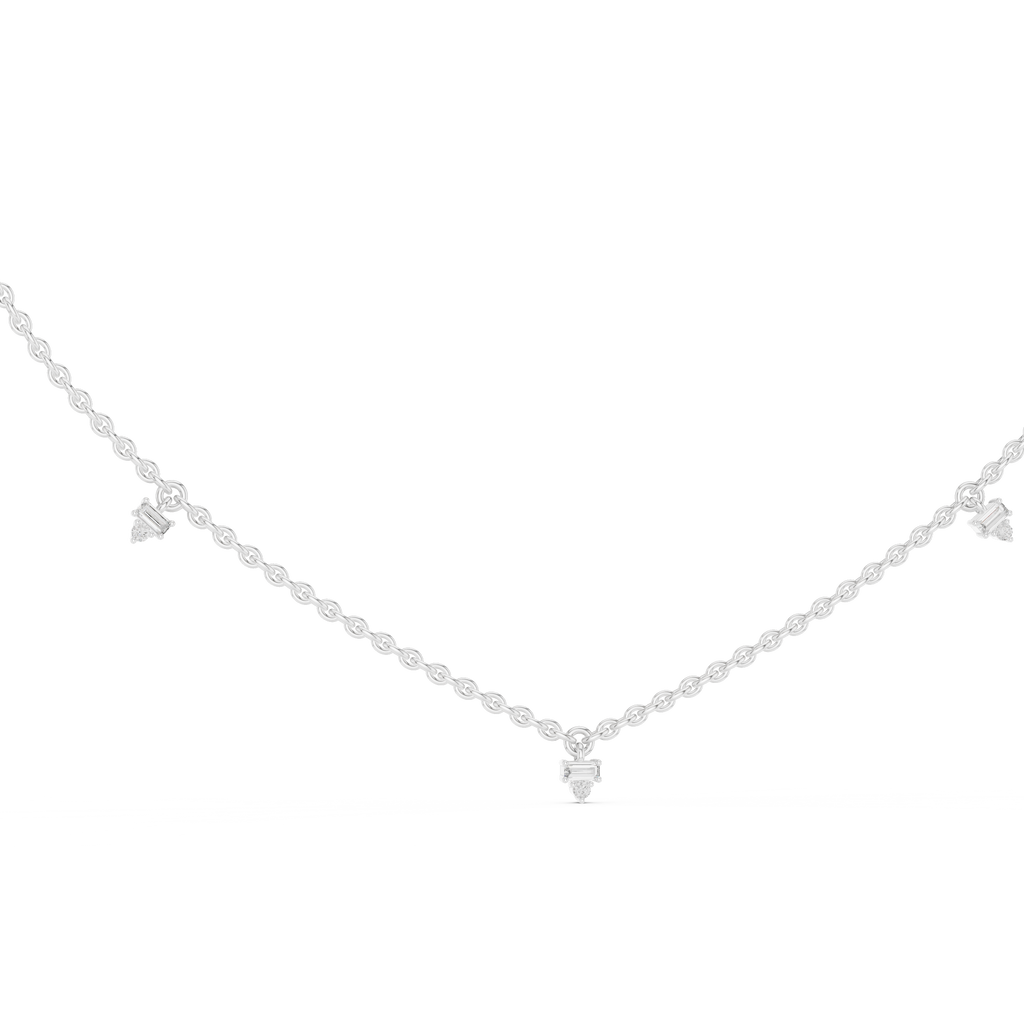 Elowira Delicate Diamond Charm Lab Grown Necklace