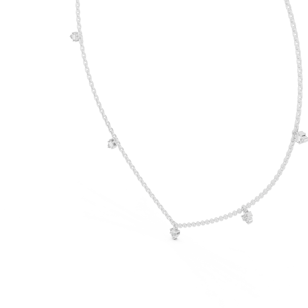 Elowira Delicate Diamond Charm Lab Grown Necklace
