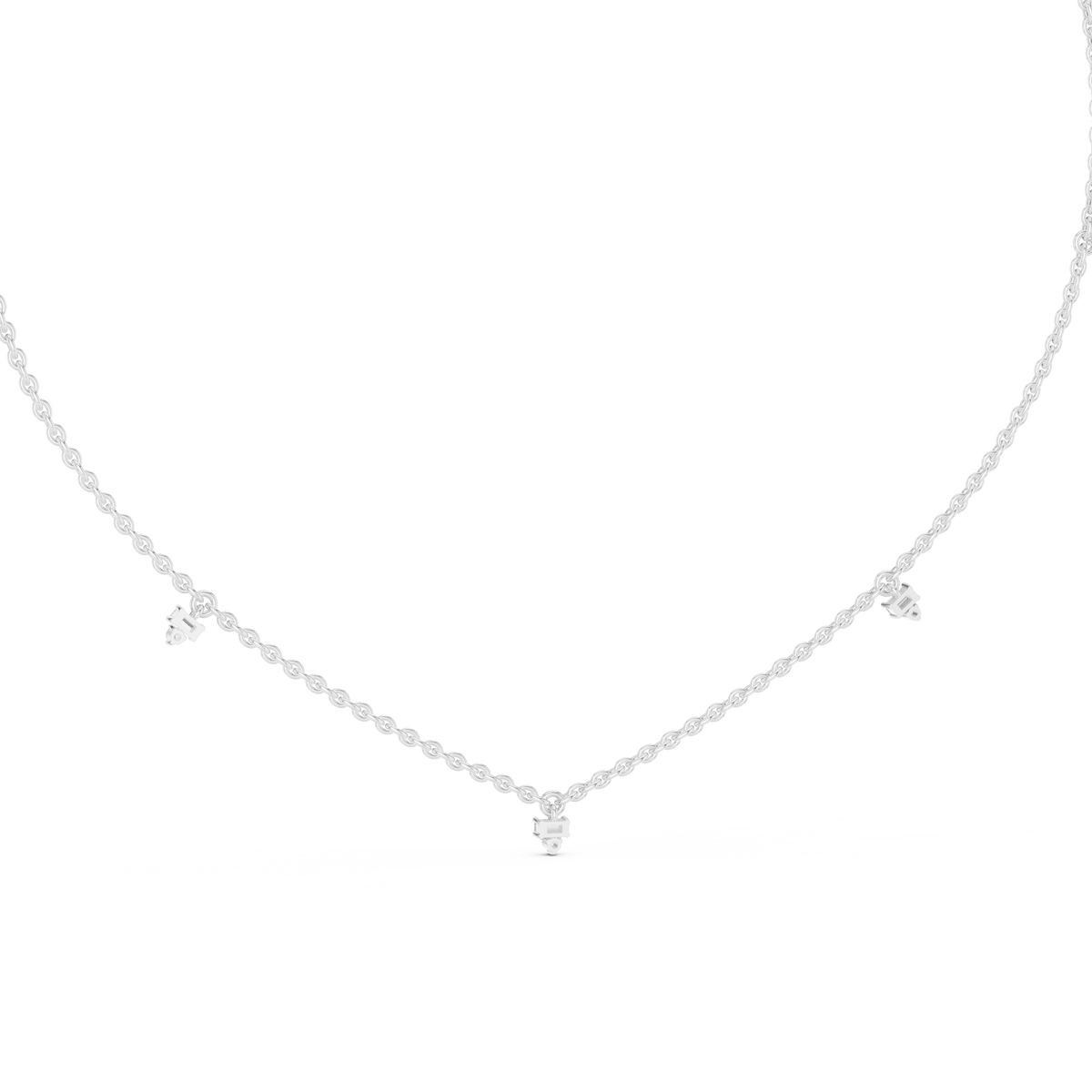 Elowira Delicate Diamond Charm Lab Grown Necklace