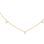 Elowira Delicate Diamond Charm Lab Grown Necklace