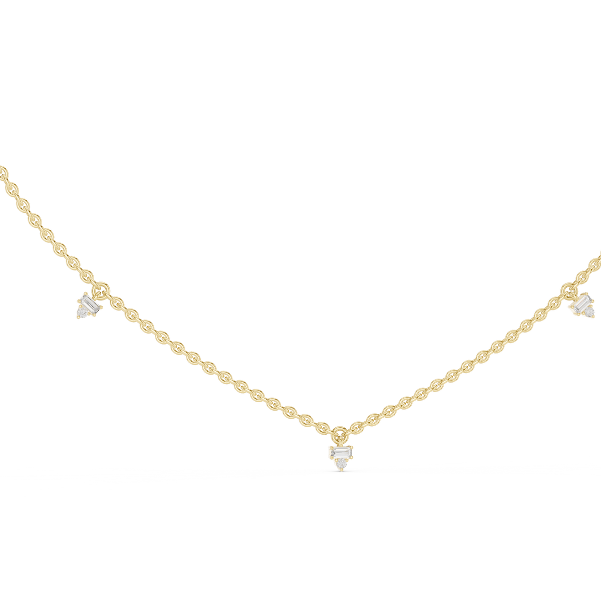 Elowira Delicate Diamond Charm Lab Grown Necklace
