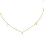 Elowira Delicate Diamond Charm Lab Grown Necklace