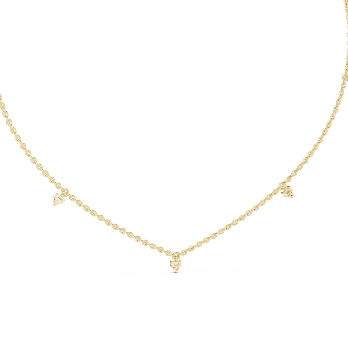 Elowira Delicate Diamond Charm Lab Grown Necklace