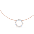 Elowen Floral Halo Lab Grown Diamond Pendant Necklace