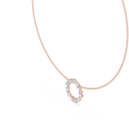 Elowen Floral Halo Lab Grown Diamond Pendant Necklace