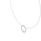 Elowen Floral Halo Lab Grown Diamond Pendant Necklace