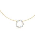 Elowen Floral Halo Lab Grown Diamond Pendant Necklace