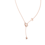Amorina Heart Lariat Lab Grown Diamond Necklace
