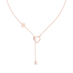 Amorina Heart Lariat Lab Grown Diamond Necklace