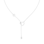 Amorina Heart Lariat Lab Grown Diamond Necklace