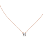 Veyrine Asscher Cut Floating Solitaire Lab Grown Diamond Necklace