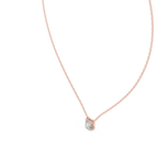 Veyrine Asscher Cut Floating Solitaire Lab Grown Diamond Necklace