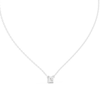 Veyrine Asscher Cut Floating Solitaire Lab Grown Diamond Necklace