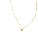 Veyrine Asscher Cut Floating Solitaire Lab Grown Diamond Necklace