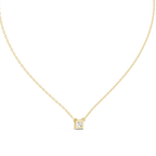 Veyrine Asscher Cut Floating Solitaire Lab Grown Diamond Necklace