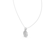 Orbessa Triple Halo Pavé Lab Grown Diamond Pendant Necklace