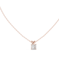 Seravelle Classic Princess Cut Four Prong Lab Grown Diamond Solitaire Pendant