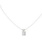 Seravelle Classic Princess Cut Four Prong Lab Grown Diamond Solitaire Pendant