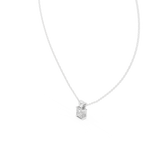 Seravelle Classic Princess Cut Four Prong Lab Grown Diamond Solitaire Pendant