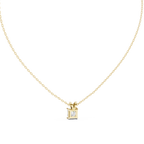 Seravelle Classic Princess Cut Four Prong Lab Grown Diamond Solitaire Pendant