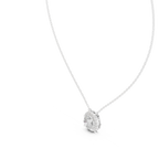 Halenne Floating Round Brilliant Halo Lab Grown Diamond Necklace