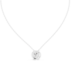 Halenne Floating Round Brilliant Halo Lab Grown Diamond Necklace
