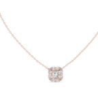 Lunessa Marquise Petal Halo Lab Grown Diamond Pendant Necklace