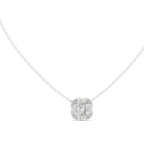 Lunessa Marquise Petal Halo Lab Grown Diamond Pendant Necklace