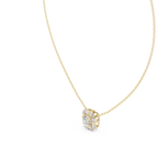 Lunessa Marquise Petal Halo Lab Grown Diamond Pendant Necklace