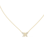 Papilune Pavé Butterfly Lab Grown Diamond Pendant Necklace