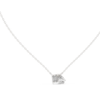 Nalyra Emerald Cut and Pear Cut Two Stone Lab Grown Diamond Necklace