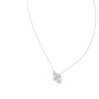 Nalyra Emerald Cut and Pear Cut Two Stone Lab Grown Diamond Necklace