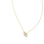 Nalyra Emerald Cut and Pear Cut Two Stone Lab Grown Diamond Necklace