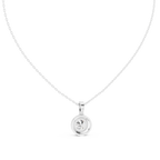 Mirenza Classic Round Brilliant Halo Lab Grown Diamond Pendant