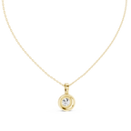 Mirenza Classic Round Brilliant Halo Lab Grown Diamond Pendant